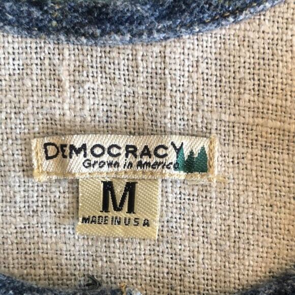 Vintage Democracy Size M Maxi Shift Tank Sleeveless Dress Made in USA - Picture 3 of 5